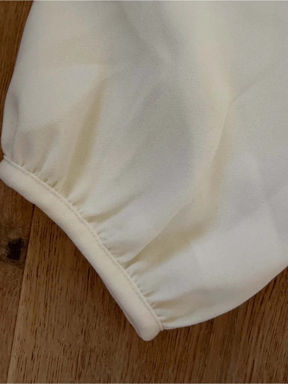 J. Crew Cream Ruffle-Neck Long Sleeve Blouse